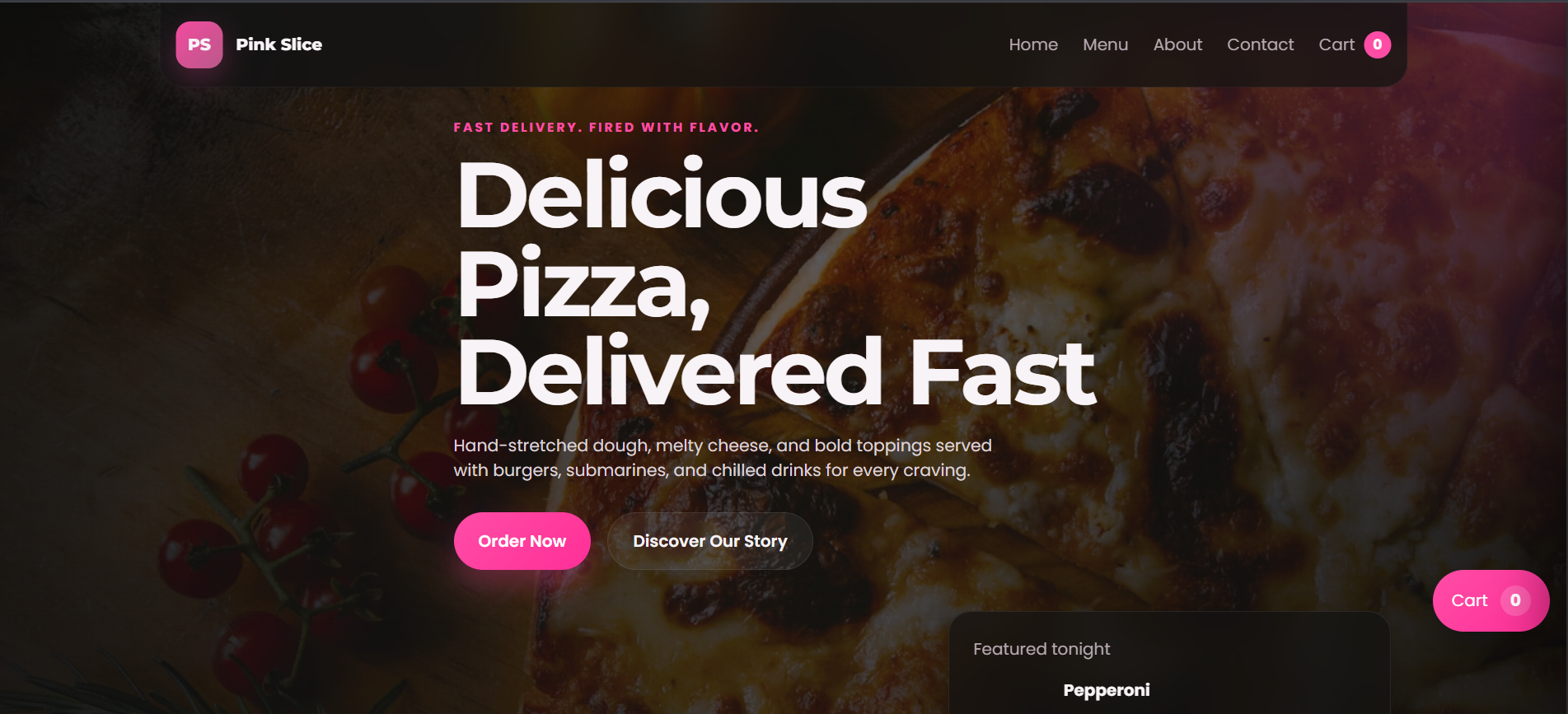 Website for resturant